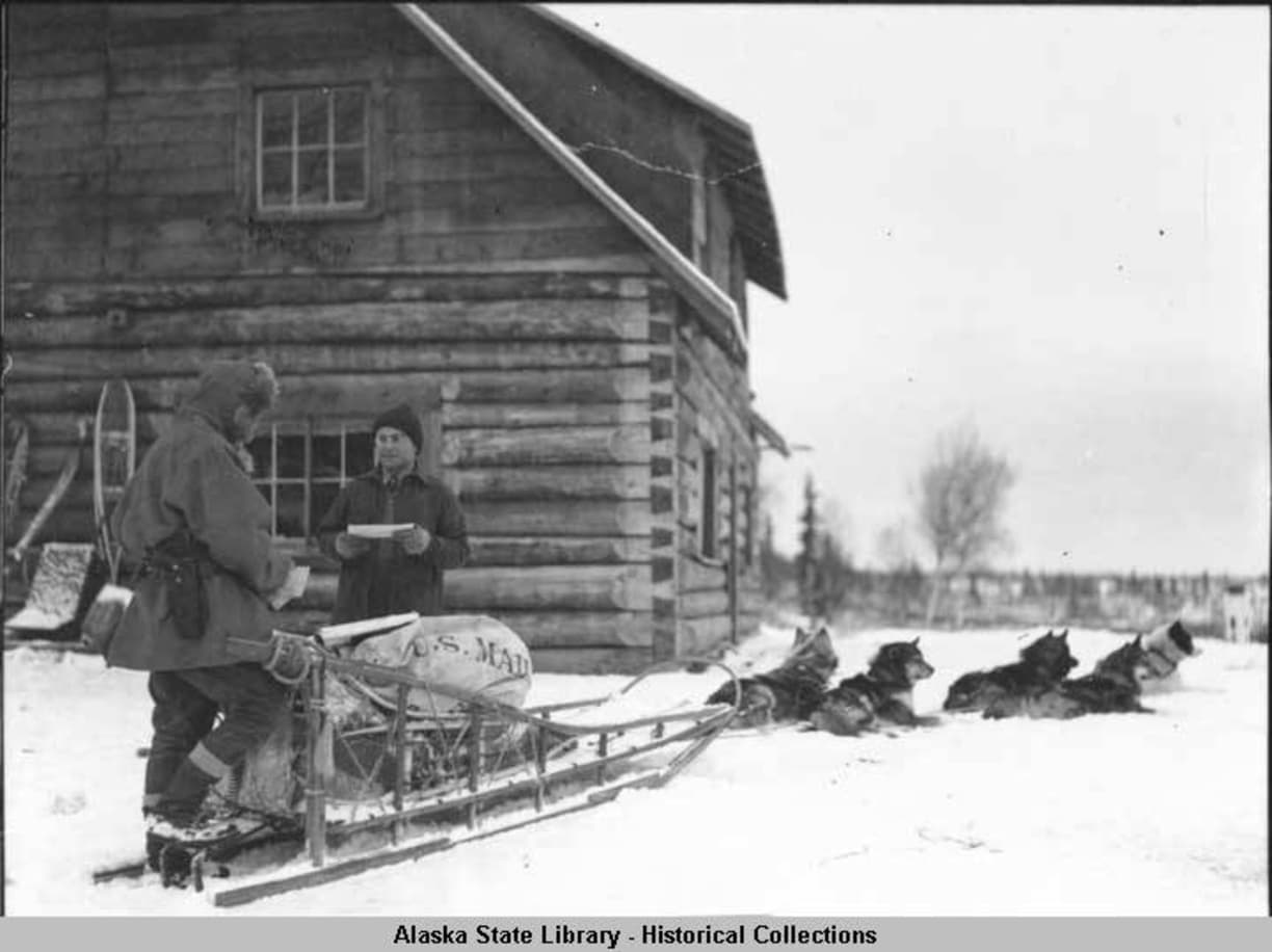 MAIL DELIVERY BY DOG SLED - other illustration