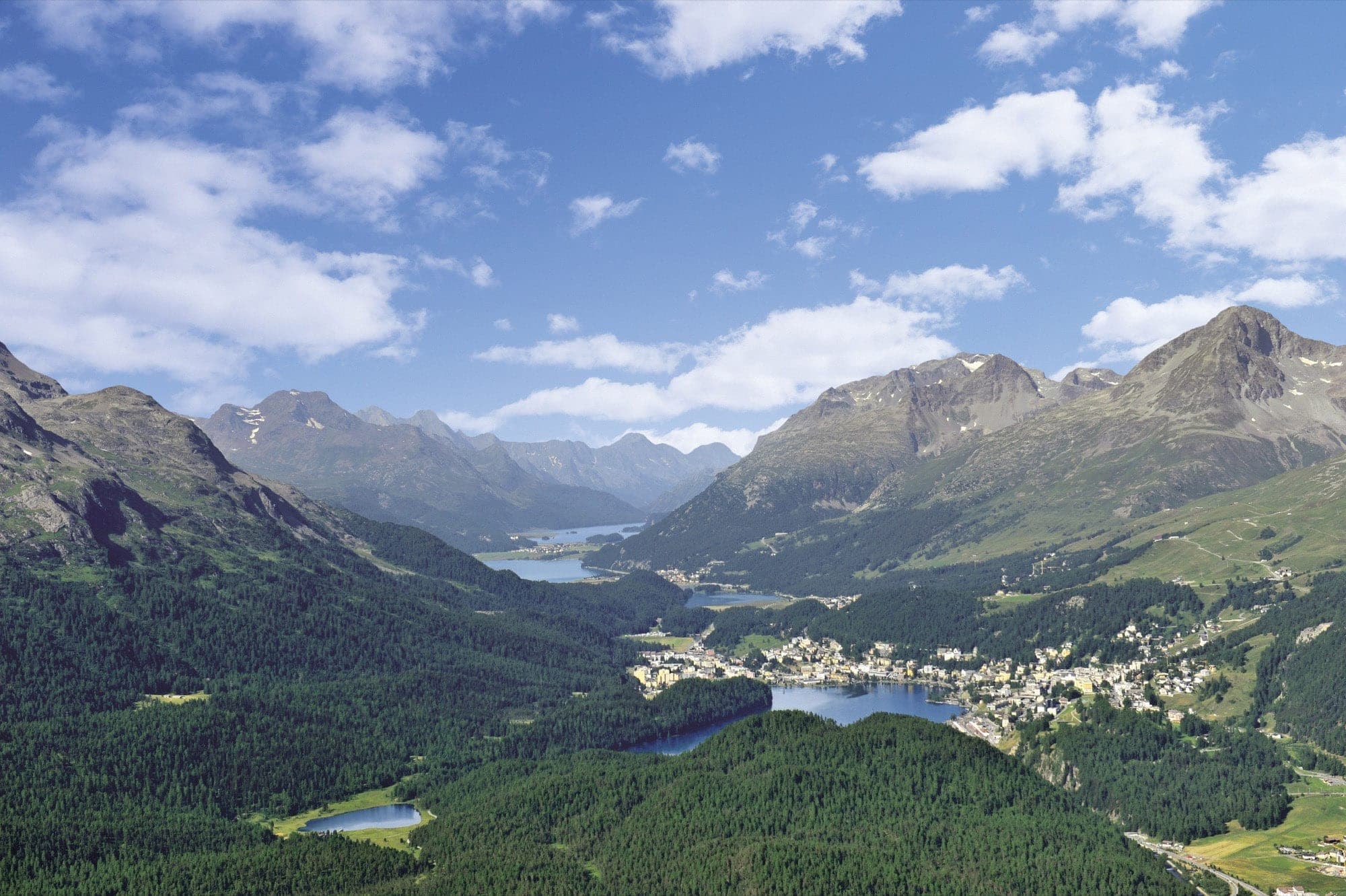 ST. MORITZ - geography illustration