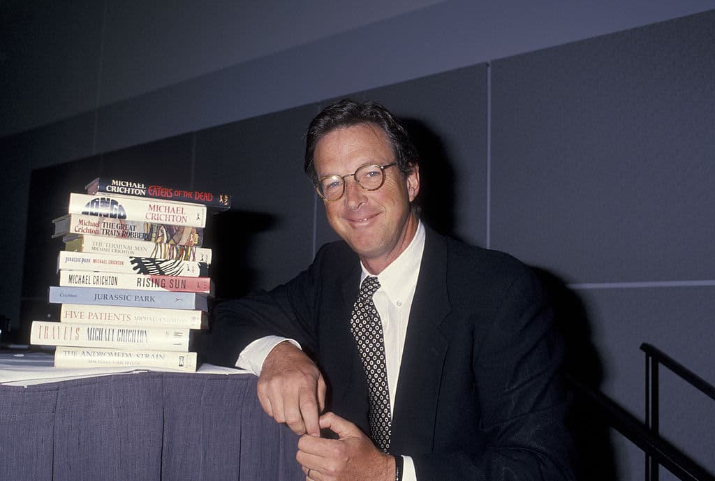 MICHAEL CRICHTON - entertainment illustration