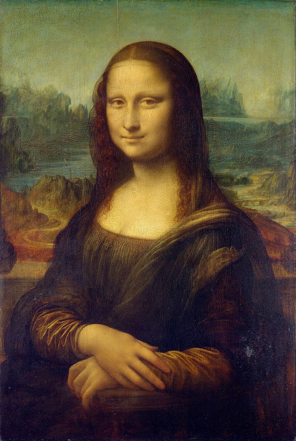 a. THE LOUVRE b. LA GIOCONDA - other illustration