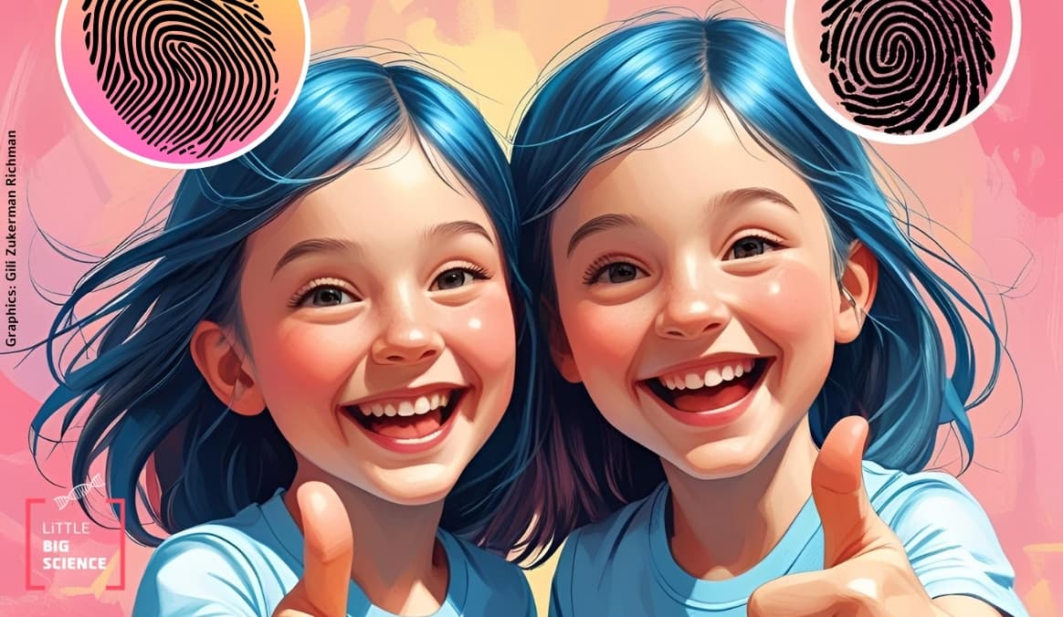 Identical Twins Do Not Have Identical Fingerprints illustration